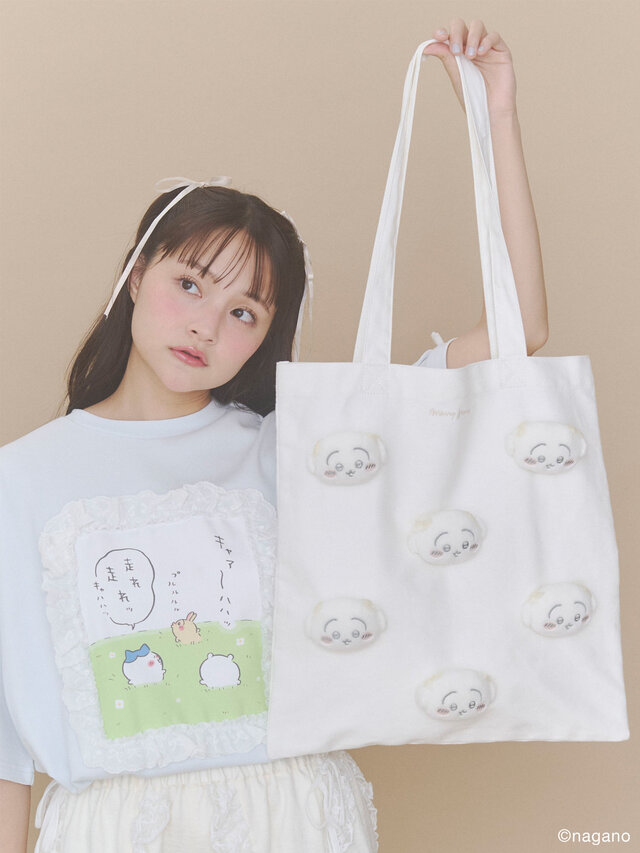 「ちいかわ」ガーリーなスペシャルコレクション!お顔たっぷりのぬいぐるみトートほか、フリルやリボンが可愛いTシャツなど先行販売