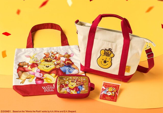 「くまのプーさん」ぷくぷくしたシール付きの可愛い「はちみつケーキ」! ピンズ、トートバッグなどが原作デビュー100周年お祝いで販売