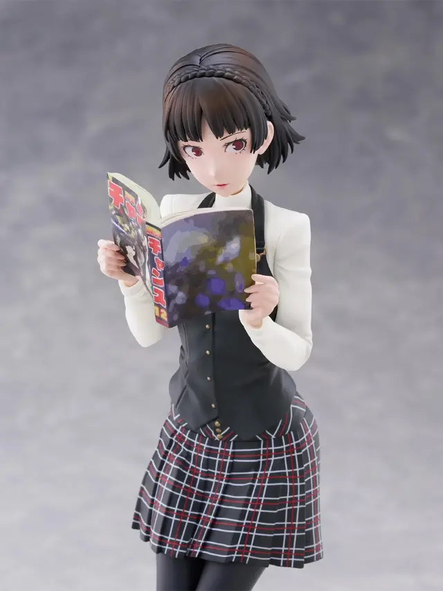 『ペルソナ5 ザ・ロイヤル』ポンコツ尾行シーンの「新島真」フィギュアが予約開始!手にした月刊誌で隠している表情が可愛い
