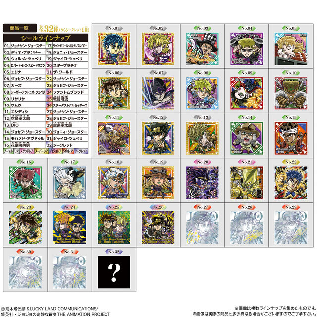 「ジョジョ」にふぉるめーしょん第9弾全ラインナップをチェック！神々しい5thレアや箔押し仕様のJJRなど全32種