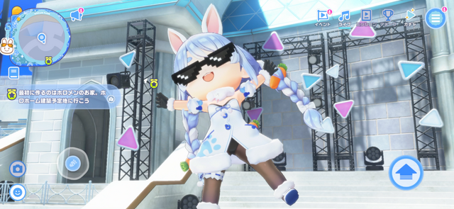 「ここ、ホロライブエキスポで見た場所だ！」音ゲーだけじゃない、施設建設で広がる『ホロドリ』の遊びー「ホロホーム」では、ホロメンたちがくつろぐ姿も【先行プレイレポ】