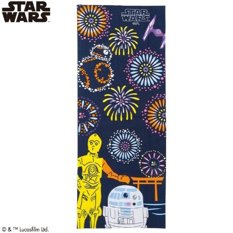 しまむらで「スター・ウォーズ」の和風手ぬぐいがオンライン販売！城を観光するダース・ベイダーたち、浮世絵風ミレニアム・ファルコンなど全9種