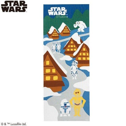 しまむらで「スター・ウォーズ」の和風手ぬぐいがオンライン販売！城を観光するダース・ベイダーたち、浮世絵風ミレニアム・ファルコンなど全9種