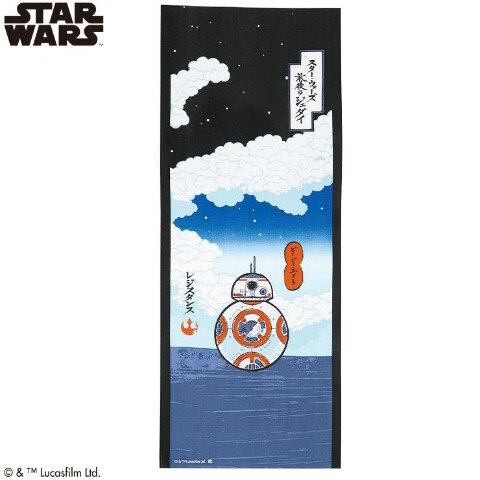 しまむらで「スター・ウォーズ」の和風手ぬぐいがオンライン販売！城を観光するダース・ベイダーたち、浮世絵風ミレニアム・ファルコンなど全9種