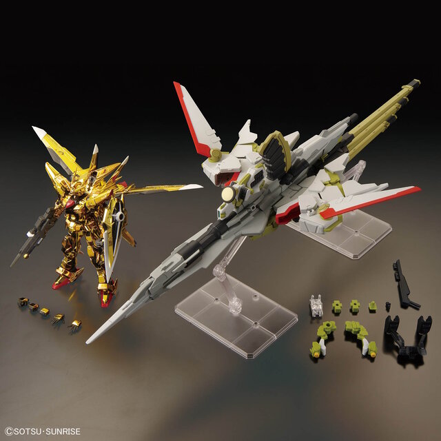 待望のセット！「RG アカツキガンダム(オオワシ装備) & HG ゼウスシルエット」が8月8日発売―新規造形の股関節強化パーツも付属