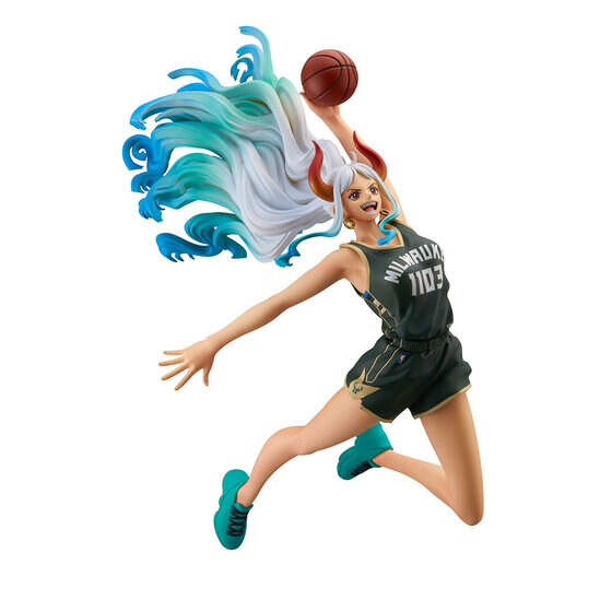 豪快にダンクシュートを決める「ヤマト」が大迫力！「ONE PIECE × NBA」シリーズより、「ロー」フィギュアと共に予約受付実施
