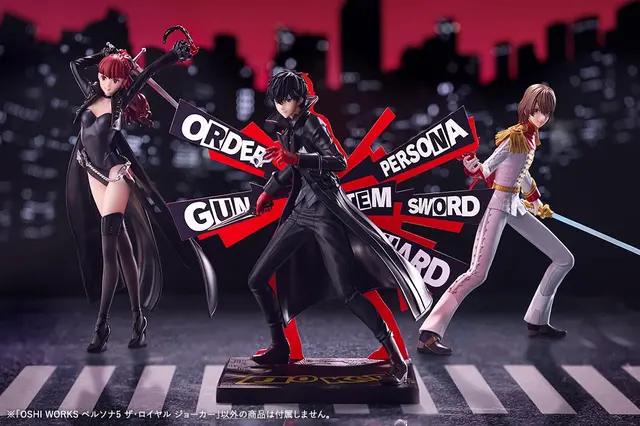 『ペルソナ5 ザ・ロイヤル』ジョーカー、クロウ、ヴァイオレットが「OSHI WORKS」で立体化！「リボルバーコマンドUI」アクリルパネルが付属