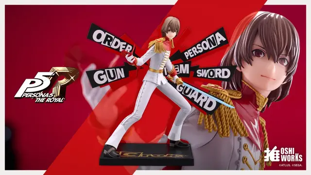 『ペルソナ5 ザ・ロイヤル』ジョーカー、クロウ、ヴァイオレットが「OSHI WORKS」で立体化！「リボルバーコマンドUI」アクリルパネルが付属