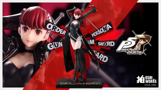 『ペルソナ5 ザ・ロイヤル』ジョーカー、クロウ、ヴァイオレットが「OSHI WORKS」で立体化！「リボルバーコマンドUI」アクリルパネルが付属