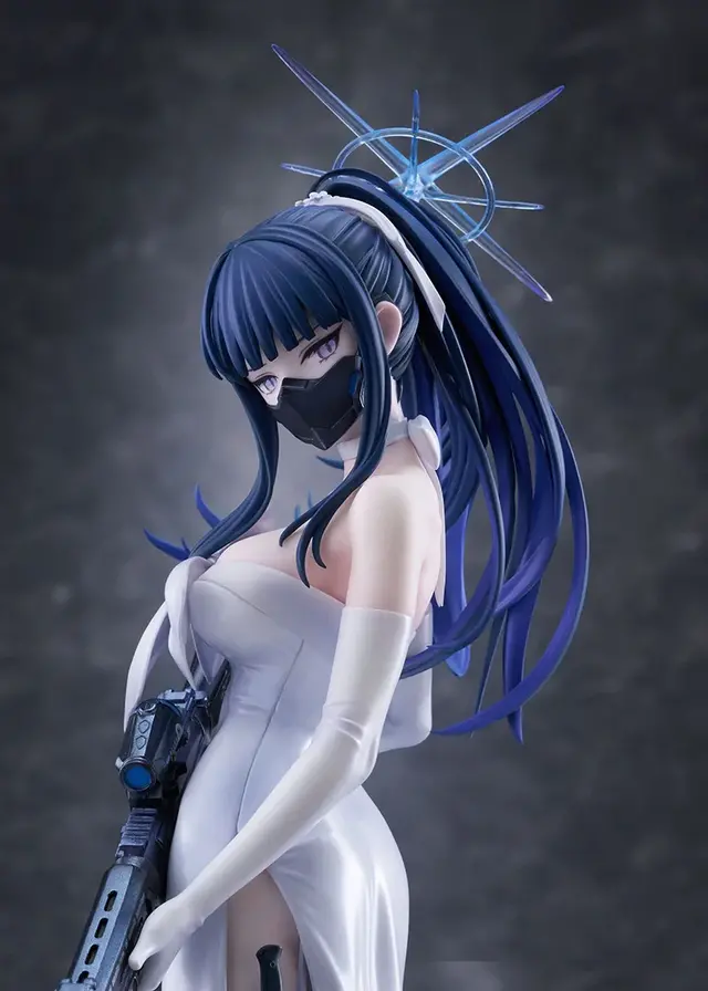 美しいドレスを纏い、アサルトライフルを携えた姿がクール！『ブルアカ』より「サオリ」フィギュアが予約受付中、任務時を再現できるマスク付きフェイスパーツも