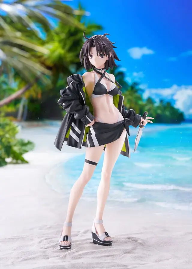 黒水着からのぞく、引き締まったプロポーション！『FGO』第一再臨「ムーンキャンサー/玉兎」1/7スケールフィギュアが予約受付中