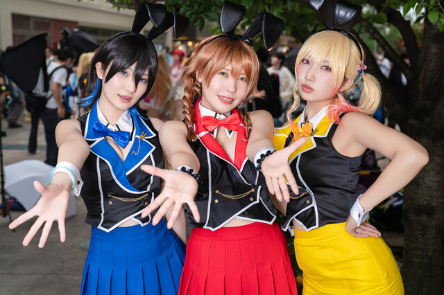 「バニーガーデン」、凜／霜月めあ（X：@melomea030）、花奈／黒子きき（X：@kikikiringring）、美羽香／立花 はる（X：@hu_ton_）　