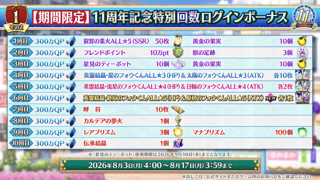『FGO』11周年情報まとめ！ 新サーヴァント「ハサン・サッバーハ」実装、絆16解放や聖晶石がたっぷりもらえるクエストの追加も【生放送まとめ】