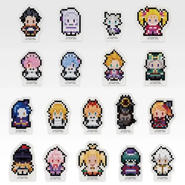 一番くじちょこっと「Re:ゼロ」全ラインナップ公開！人気キャラや名シーンがドット絵デザインアクリルマグネットに