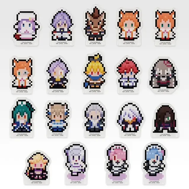 一番くじちょこっと「Re:ゼロ」全ラインナップ公開！人気キャラや名シーンがドット絵デザインアクリルマグネットに