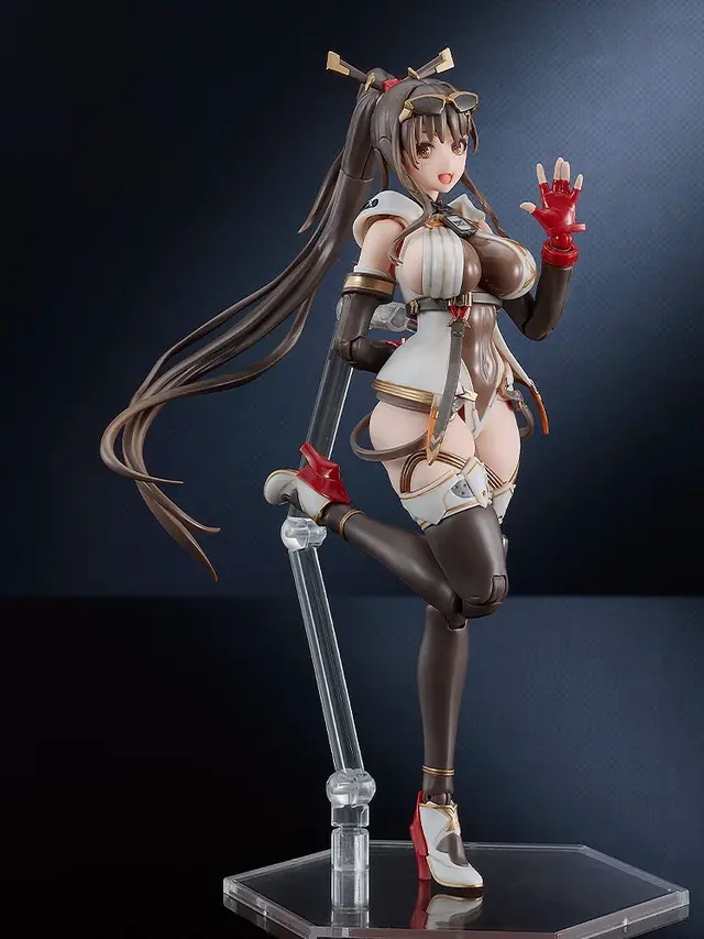 なんという太もも…これをプラモデルで？！トリダモノ氏のオリキャラ「MXちゃん」が組み立てキット化―持ってるケースはレールガンに変形