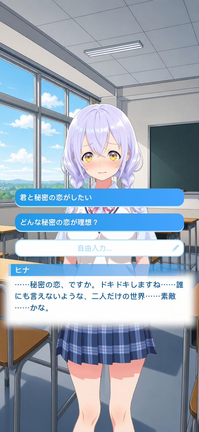 『アオハルカノジョ』自由な会話入力から生まれる「あなたにだけ」向けられる言葉─“AIと紡ぐ”青春をひと足先に体験【プレイレポ】