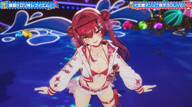 ホロライブ「宝鐘マリン」の7周年3Dライブに「超かぐや姫！」がゲスト参戦！ちょっと危ない水着衣装のお披露目では危うくBANの危機も……!?