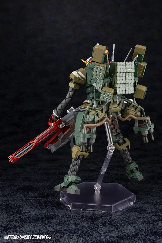 「エヴァンゲリオン新2号機α」1/400スケールプラモデルが再生産！三銃身ガトリング砲やナギナタほか、停止信号プラグなどオプション豊富