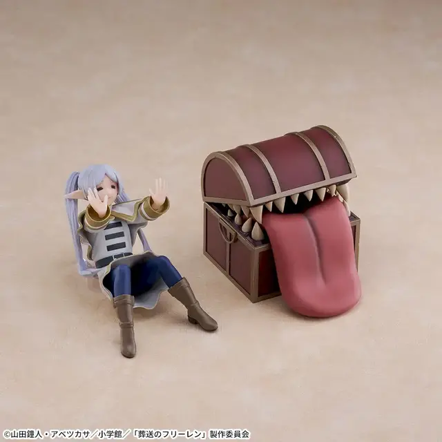 「葬送のフリーレン」ミミック＆フリーレンのプライズフィギュアセットが豪華仕様に！ミミックは開閉式、組み合わせでもバラバラでも飾れる