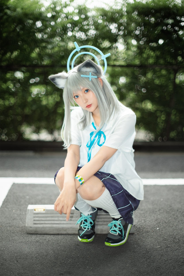 砂狼シロコ『ブルーアーカイブ』／ろこむ（X：＠kitsui_xo）