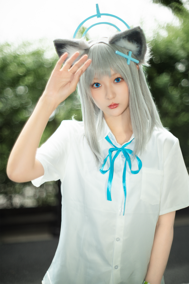 砂狼シロコ『ブルーアーカイブ』／ろこむ（X：＠kitsui_xo）