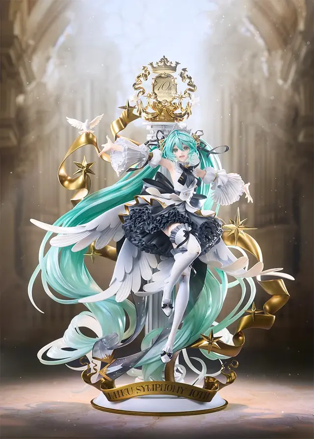 髪は過去最高クラスのボリューム！「初音ミクシンフォニー 2025」メインビジュアルが、グッスマ最高峰ラインSCで1/7スケールフィギュア化