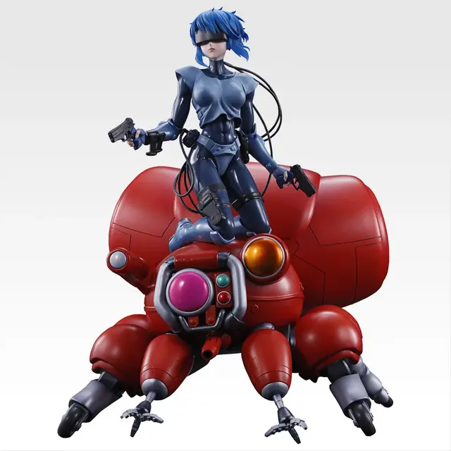 「攻殻機動隊」の新作一番くじがクール！A賞「草薙素子＆フチコマ」フィギュアは全2種、描き下ろしイラストグッズにも注目
