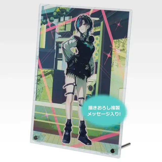 ホロライブ傘下「FLOW GLOW」の一番くじが登場！輪堂千速、ヴィヴィら5人のアクリルボードやフィギュアをラインナップ