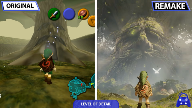 『ゼルダの伝説 時のオカリナ』原作とスイッチ2版の比較映像―28年の時を経てグラフィック大幅進化！美しいハイラル平原にリンクの表情まで細かくわかる