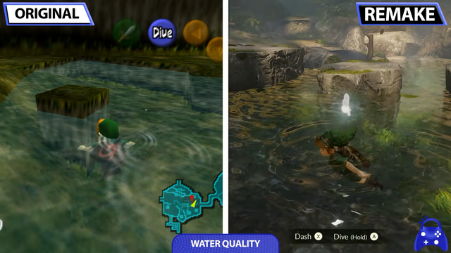 『ゼルダの伝説 時のオカリナ』原作とスイッチ2版の比較映像―28年の時を経てグラフィック大幅進化！美しいハイラル平原にリンクの表情まで細かくわかる