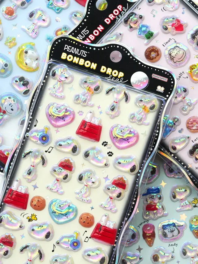 「ボンボンドロップシール」がロフトネットストアで抽選販売！ちゅるきらの「サンリオ」「スヌーピー」など合計21種