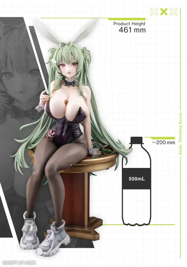 全高46cmで魅せる圧巻のボリュームにドキドキ！『勝利の女神：NIKKE』より「ソーダ：トゥインクルバニー」1/4スケールフィギュアが予約開始