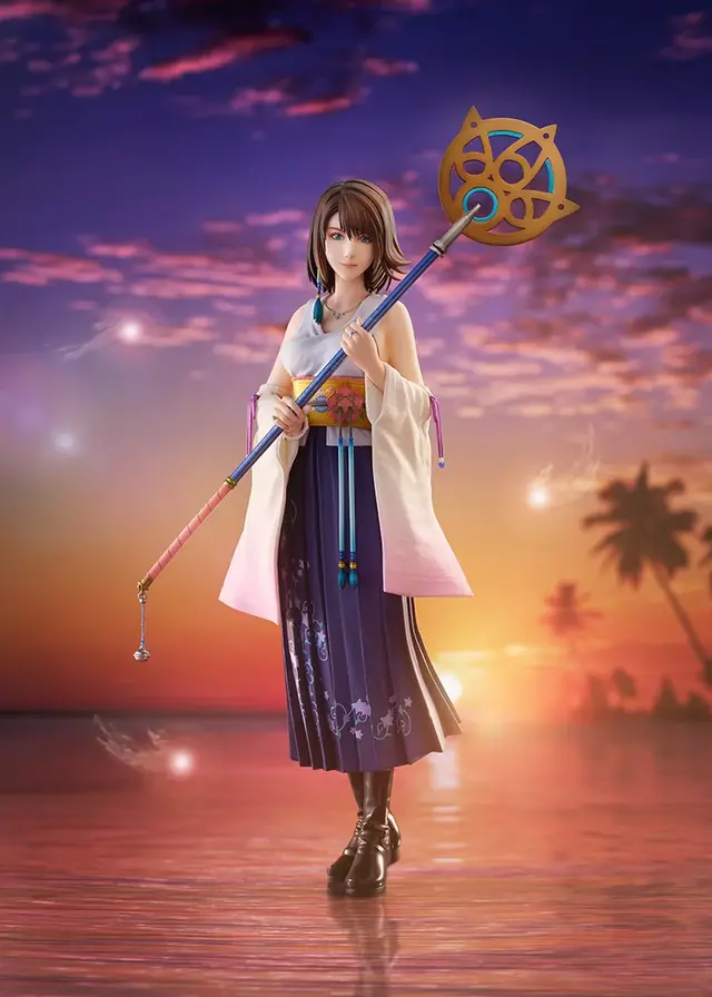 美しすぎる『FF10』ユウナの1/6.5スケールフィギュアが予約受付中！特徴的な衣装や装飾を細部まで再現、台座にはタイトルロゴも