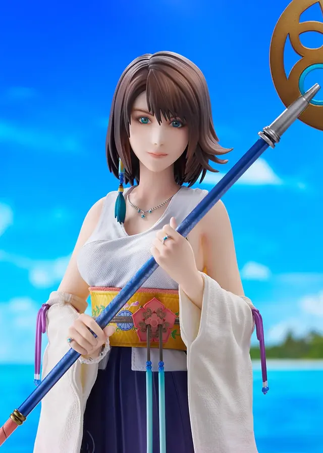 美しすぎる『FF10』ユウナの1/6.5スケールフィギュアが予約受付中！特徴的な衣装や装飾を細部まで再現、台座にはタイトルロゴも