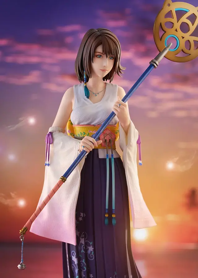 美しすぎる『FF10』ユウナの1/6.5スケールフィギュアが予約受付中！特徴的な衣装や装飾を細部まで再現、台座にはタイトルロゴも