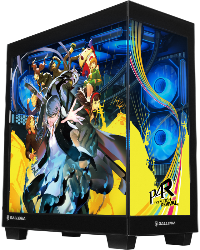 主人公と仲間たちがPCの側面に集結！GALLERIA×『ペルソナ4 リバイバル』コラボPCがTGS2026で発表