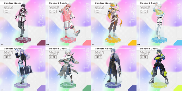 “MECHATU-A”推しは9月25日18時にスタンバイ！「にじさんじ Standard Goods Vol.9」でアクスタとランダムチェキ風カードが登場