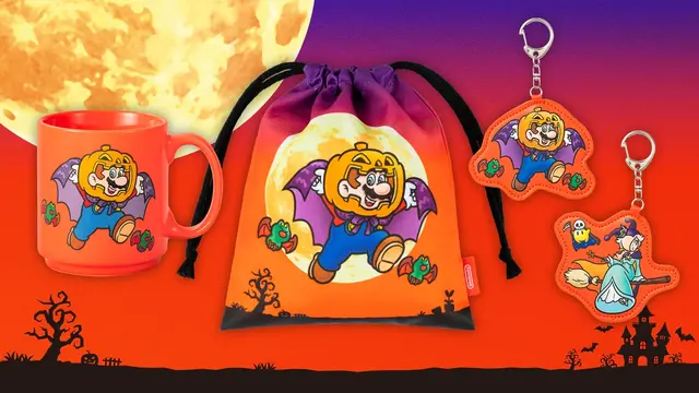 かぼちゃを被ったマリオや仮装したロゼッタ＆チコが可愛い！「ハロウィン スーパーマリオ」巾着やマグカップなど限定商品が10月末まで販売