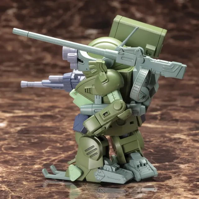 2015年に発売された「装甲騎兵ボトムズ」プラモデル「バーグラリードッグ」が再生産！各種ギミック搭載、デフォルメされたキリコが搭乗可能