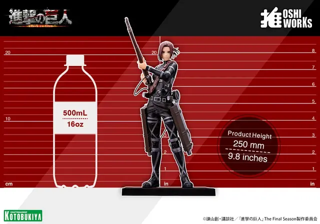 「進撃の巨人」The Final Seasonからリヴァイ、サシャ、アルミンが手に取りやすい「OSHI WORKS」で立体化！