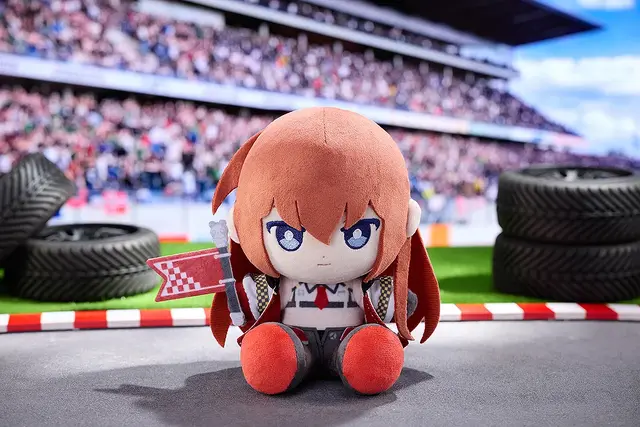 大胆にお腹魅せるレーシングガール姿！『STEINS;GATE』より「牧瀬紅莉栖」フィギュアが予約開始ー同衣装のぬいぐるみも展開