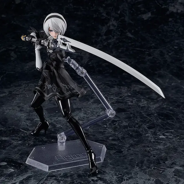 チラ見えする太もも…！アニメ『ニーア オートマタ』より「2B」の可動フィギュアが再販―ウィルス汚染顔や白の契約など付属パーツも豊富