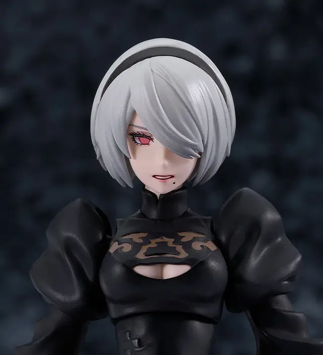 チラ見えする太もも…！アニメ『ニーア オートマタ』より「2B」の可動フィギュアが再販―ウィルス汚染顔や白の契約など付属パーツも豊富