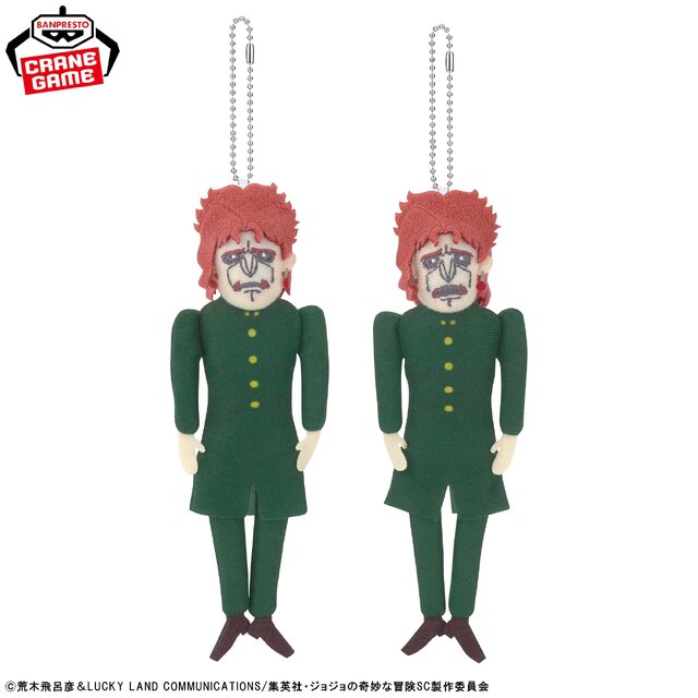 「ジョジョ 第3部」“魂を抜かれた花京院人形”ぬいぐるみが10月8日プライズ展開！劇中で印象的な表情2種ラインナップ