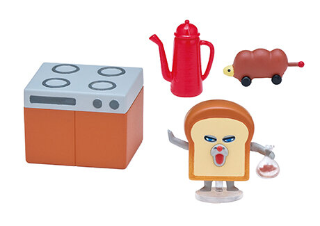 「パンどろぼう」のお部屋がミニチュアに！パンを食べたり、のぞきみしたりと生活が垣間見える全8種ラインナップ