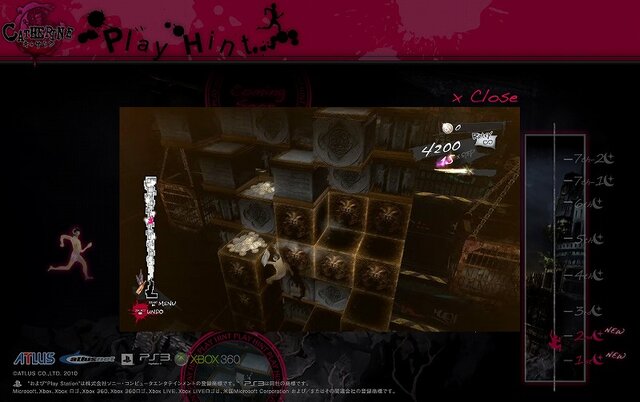 『キャサリン』アクションパートがクリア出来ない人の為に・・・ヒントページが公開