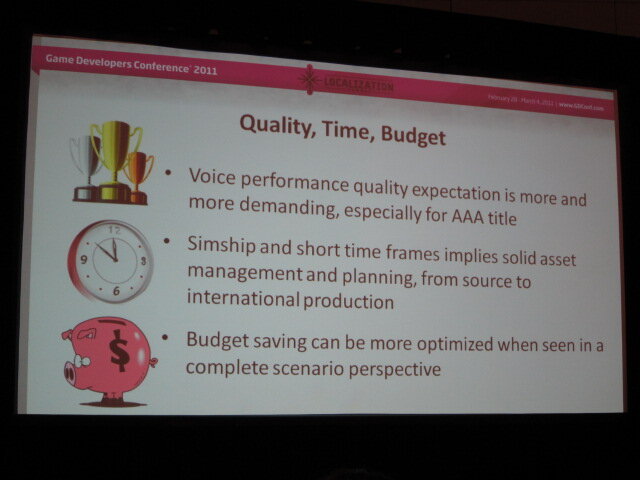 【GDC2011】多言語音声収録ミステリーツアー、5カ国のローカライズ担当者が語る効率の良い音声収録の方法論