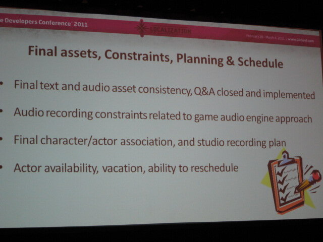 【GDC2011】多言語音声収録ミステリーツアー、5カ国のローカライズ担当者が語る効率の良い音声収録の方法論