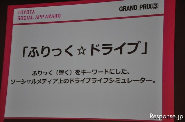 TOYOTA SOCIAL APP AWARD受賞発表会のようす